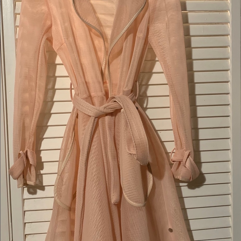 Light pink trench blazer